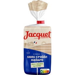 [660100] Pain de mie Sans Croute Sans Sucres Ajoutés Nature 345G JACQUET
