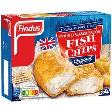 [986745] Cabillaud MSC façon Fish & Chips* X4 - 400g *Cabillaud en beignet croustillant (frites non incluses)