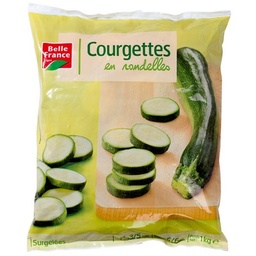 [990168] SLICED COURGETTES. 1KG.BF