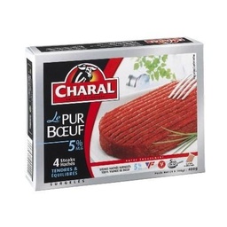 [861609] STEAK MINCED 5% X4  CHARAL