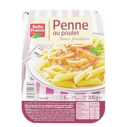 [952267] PENNE AU POULET SAUCE FORESTIERE BF BARQUETTE 300G