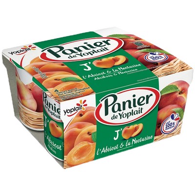 [674986] PANIER STANDARD ABRICOT NECTARINE 125GX4