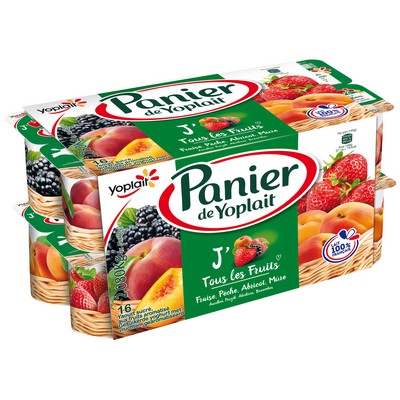 [675223] PANIER STANDARD FRUITS PANACHE 125GX16