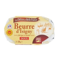 [684464] BEURRE DOUX MOULE BARATTE ISIGNY AOP DBF 250 G 