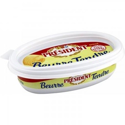 [687368] Beurre tendre Président doux beurrier 125g