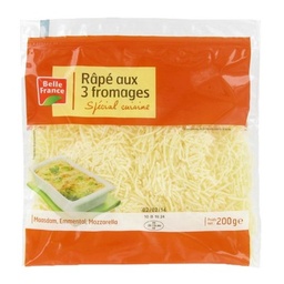 [595009] GRATED 3 CHEESES 200G   BF