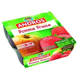 [938183] Andros Compote Pomme Fraise 4x100g