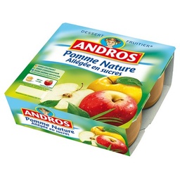 [938043] Andros Compote Pomme Nature 4x100g