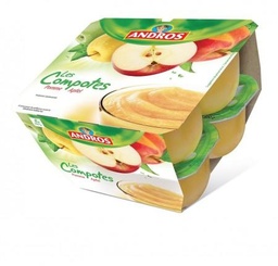 [541920] Andros Compote Sans Sucres A. Pomme Nature 8x100g