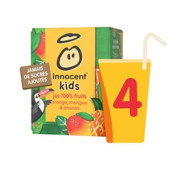 [669424] innocent jus kids orange, mangue ananas 4x150ml 