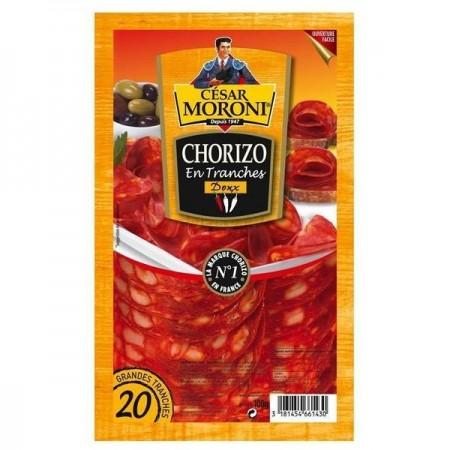 [767665] Chorizo César Moroni Grandes tranches doux - 20 tranches -100g