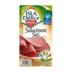 [980268] DRY SAUSAGE HALAL 10 SLICES.