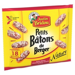 [844167] Petits Bâton de Berger Justin Bridou Nature 17 bouchées- 100g