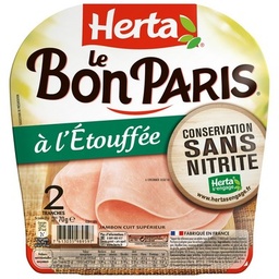 [960740] HERTA LE BON PARIS Jambon à l'étouffée x2 - 85g
