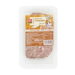 [910547] TERRINE DE CAMP PUR PORC BF BARQUETTE 180 G 