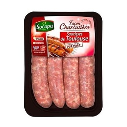 [847723] SAUCISSE DE TOULOUSE 100GX4 FC