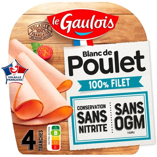 [606483] 160G LE GAULOIS BLANC DE POULET 4TR. CONSERV. SANS NITRITE