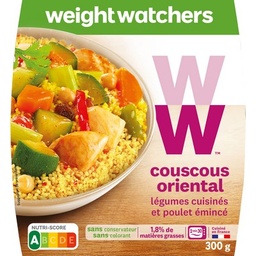 [534842] COUSCOUS ORIENTAL, LEGUMES CUISINES ET POULET EMINCE WW 300G