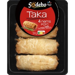 [954289] PORK EGGROLLS  4X60G+SCE SODEBO	