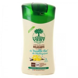 [511766] L'Arbre Vert Bien-être Crème Douche Parfum Vanille  - pH neutre & Hypoallergénique - 95% d'ingrédients d'origine naturelle - 250mL