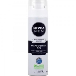 [808204] Gel à raser Visage Homme Peau Sensible 0% alcool NIVEA MEN la bombe de 200ml