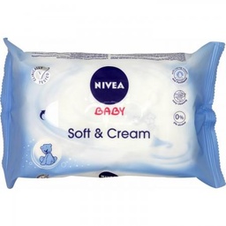 [858688] Lingettes bébé nettoyantes Soft & Cream NIVEA BABY le paquet de 57 lingettes