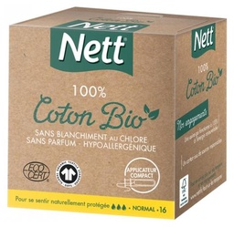 [845941] NETT BIO TAMPONS AVEC APPLICATEUR NORMAL BOITE X16