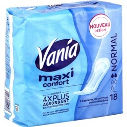 [845149] Vania SERVIETTES MAXI CONFORT NORMAL X18