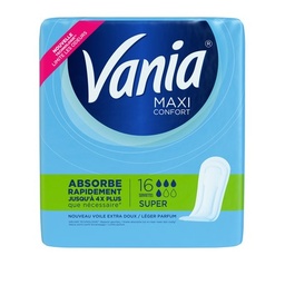 [845164] 16 MAXI SUPER ABSORBENT SANITARY TOWELS VANIA