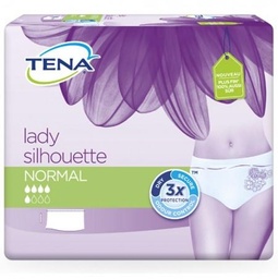 [854869] Sous-vêtements TENA Silhouette Plus Taille Basse Blanc M x12