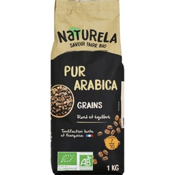 [062448] NATU Cafe pur arabica grains 1kg bio