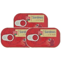 [503060] SARDINE A LA TOMATE BF BOITE 3 X 1/10 OF 207 G