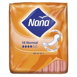 [844605] Serviettes Hygiéniques Nana Maxi Régulier x18