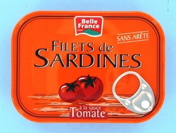 [506725] FILET SARDINE SAUCE TOMATE BF BOITE 100 G