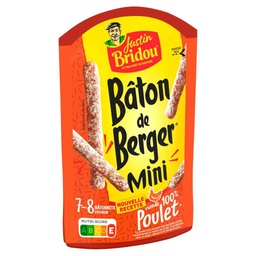 [833509] Bâton de Berger Mini Justin Bridou Poulet 10 bâtônnets - 80g