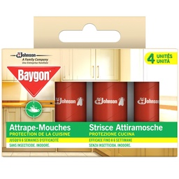 [735100] BAYGON ATTRAPE MOUCHES 4 RUBANS