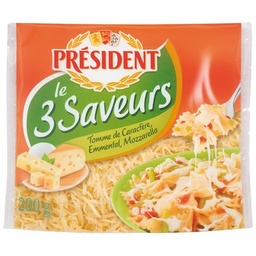 [635649] PRESIDENT RAPE LE 3 SAVEURS 200G