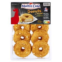 [957928] DONUTS DE POULET AU FROMAGE 800G BQ S/ATMO MAITRE COQ