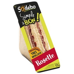 [852509] SODEBO SANDWICH SIMPLE&BON CLUB 125G ROSETTE