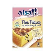[158923] Préparation Flan Pâtissier aux Œufs Vanille alsa 740g