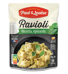 [638585] PAUL & LOUISE - Sachet Ravioli Ricotta Epinards 300g
