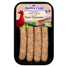 [841064] BUTCHER-STYLE HERB SAUSAGE X4MC 320G