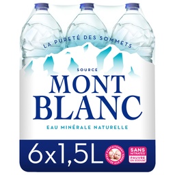 [653360] MONT BLANC Natural Mineral Water 6x1.50 L