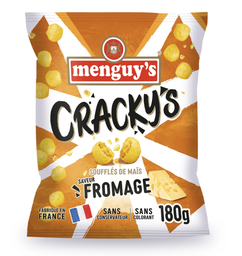[046987] PUFFED CORN CHEESE CHIPS MENGUY'S 180G