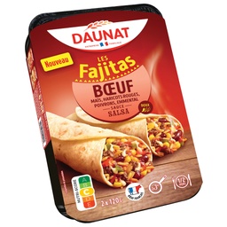 [869883] BEEF FAJITAS WITH SALSA SAUCE 2X120G DAUNAT