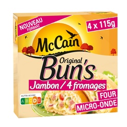 [644187] ORIGINAL BUN'S HAM4 CHEESE ONIONS 460 G Mc CAIN
