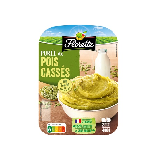 [645663] PUREE DE POIS CASSES 2x200g
