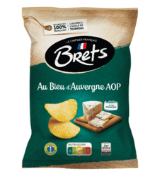 [544429] BRETS POTATO CHIPS WITH BLEU D'AUVERGNE AOP - 125G