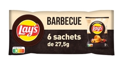 [492603] MPK LAYS POTATO CHIPS BBQ 27,5GX6 (12X14)