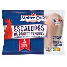 [657841] MAÎTRE COQ TENDER CHICKEN ESCALOPE IQF 600G BAG